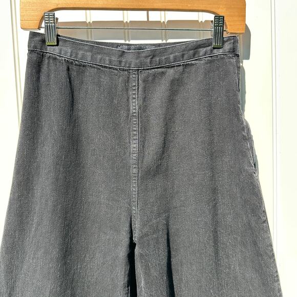 Rachel Comey Absolute Pant Wide Leg Flare Jeans Washed Black Denim Size 2 EUC - Picture 3 of 14